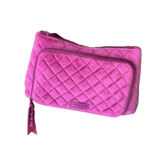 Vera Bradley Handbags - Vera Bradley | Majestic Magenta Velvet Zip Travel Compact Organizer